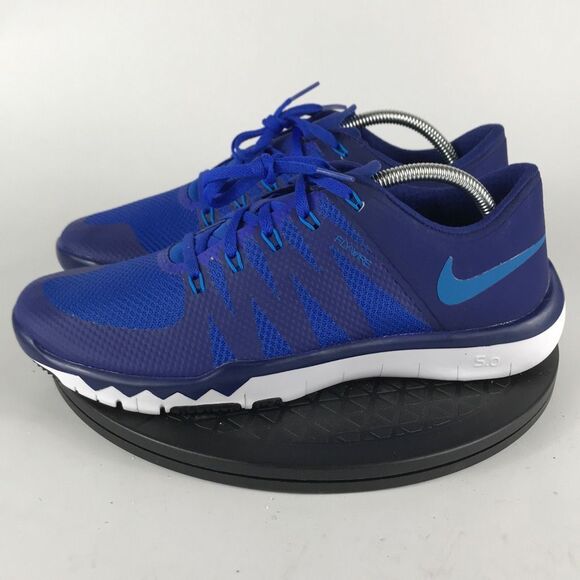 Nike Free Trainer 5.0 V6 Blue/White Running Shoes 719922-444 Men’s Size 9.5 - Picture 8 of 12